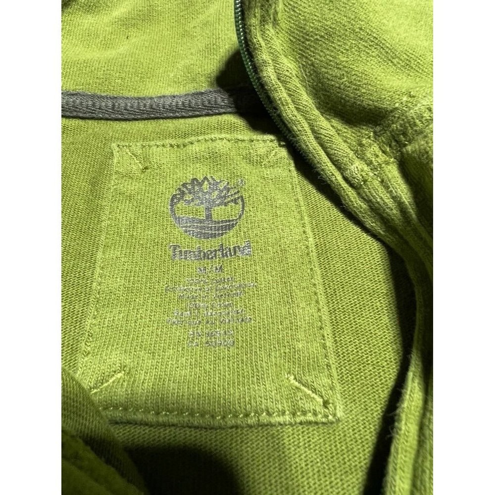 Green Timberland Pullover Size Medium - image 7